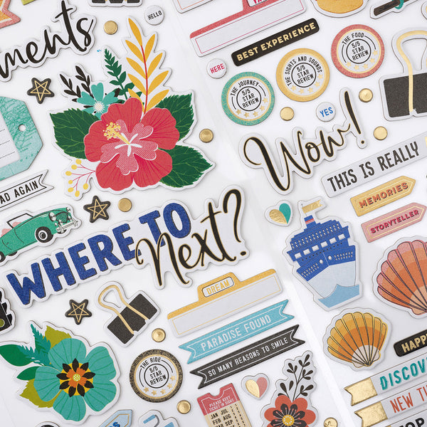 Vicki Boutin - Where to Next - Happy Life Chipboard Thickers