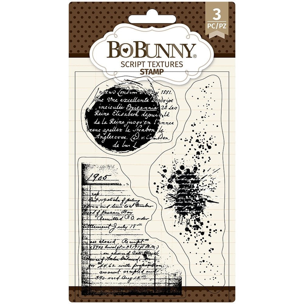 Bo Bunny - Script Textures stamp