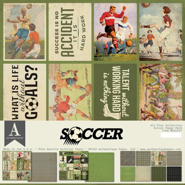 Authentique - All-Star - Soccer Paper Pack