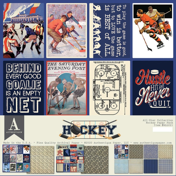 Authentique - All-Star - Hockey Paper Pack