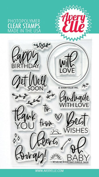 Avery Elle - Everyday Circle Tags stamp set