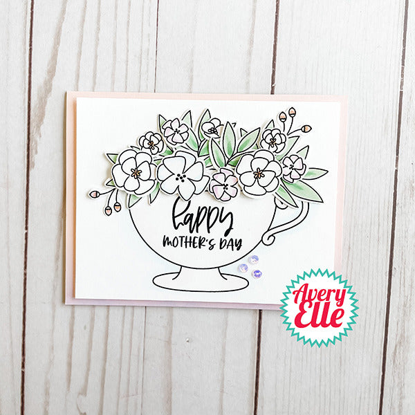 Avery Elle - Cup of Wishes stamp set