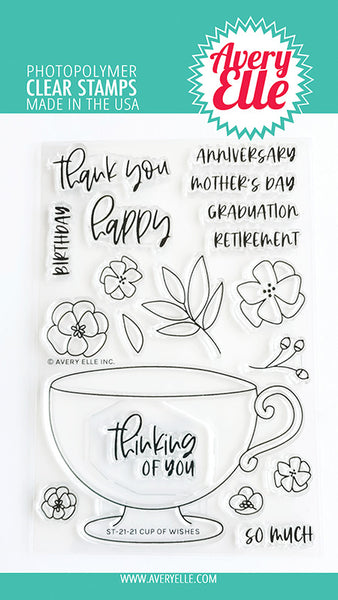Avery Elle - Cup of Wishes stamp set