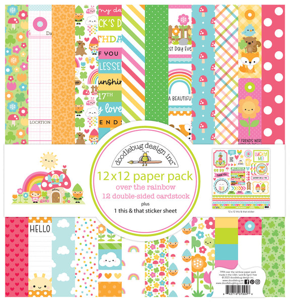 Doodlebug Design - Over the Rainbow -  12 x 12 Paper Pack