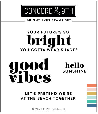 Concord & 9th - Bright Eyes stap set