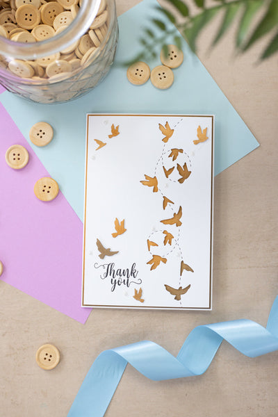 Crafters Companion - Gemini - Confetti Border Elements Die - In Flight