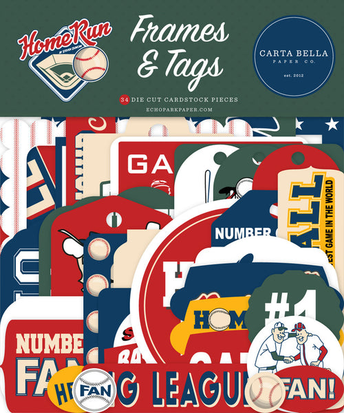 Carta Bella - Home Run - Frames & Tags pack