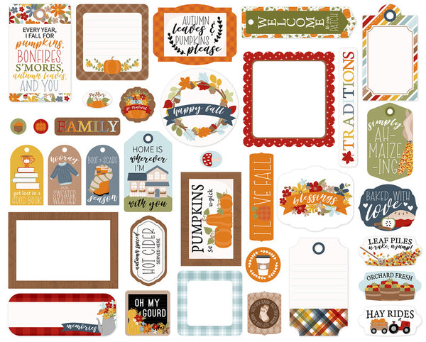 Echo Park - Fall Fever - Frames and Tags Pack