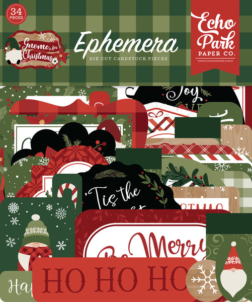 Echo Park - Gnome for Christmas - Ephemera Pack