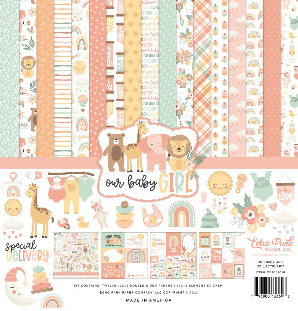 Echo Park - Our Baby Girl - 12 x 12 Collection Kit