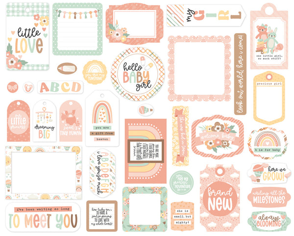 Echo Park - Our Baby Girl - Frame and Tags Pack