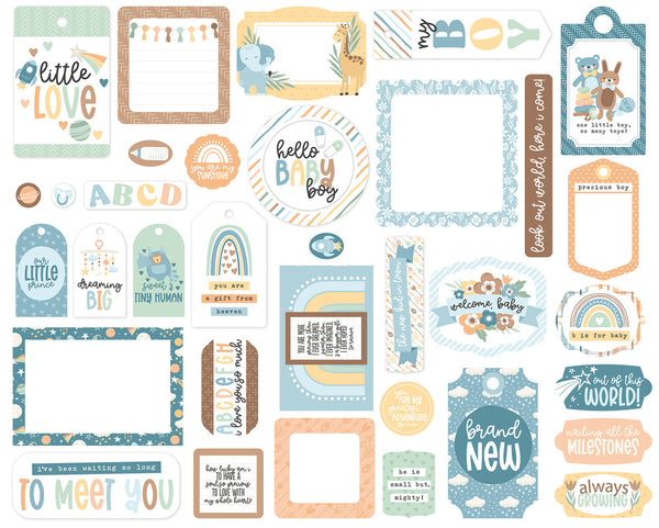 Echo Park - Our Baby Boy - Frame and Tags Pack