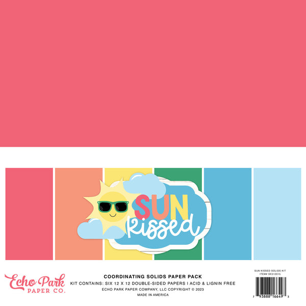 Echo Park - Sun Kissed - 12 x 12 Coordinating Solids Kit