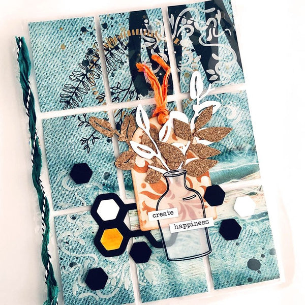 Elizabeth Craft Designs - Art Journal - Fabrick paper set
