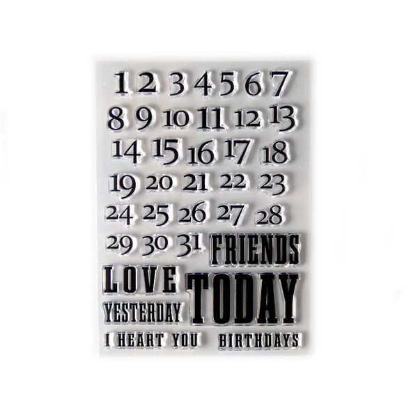 Elizabeth Craft Designs - Calendar Numbers stamp set