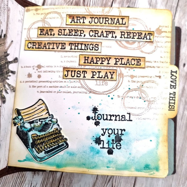 Elizabeth Craft Designs - Art Journal - Journal Your Life stamp set