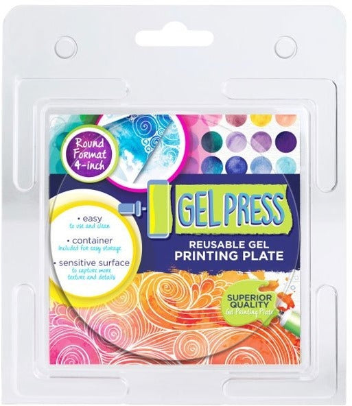 Gel Press - 4" Round - Gel Printing Plate