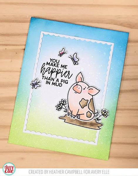 Avery Elle - Happy Hogs stamp set