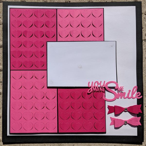 Good Vibes By Design - single page layout kit - You Make Me Smile (Pink)