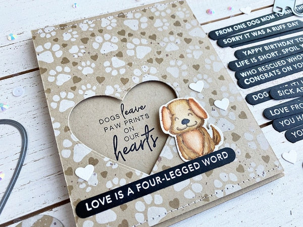 Taylored Expressions - Simple Strips - Woof Stamp Set