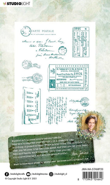 Studio Light - New Awakening - Postcards & Ticket stamp set