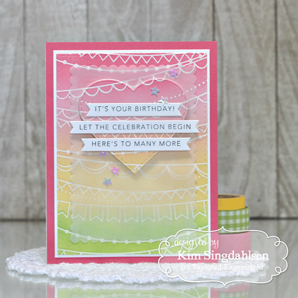 Taylored Expressions - Simple Strips - Birthday Stamp Set
