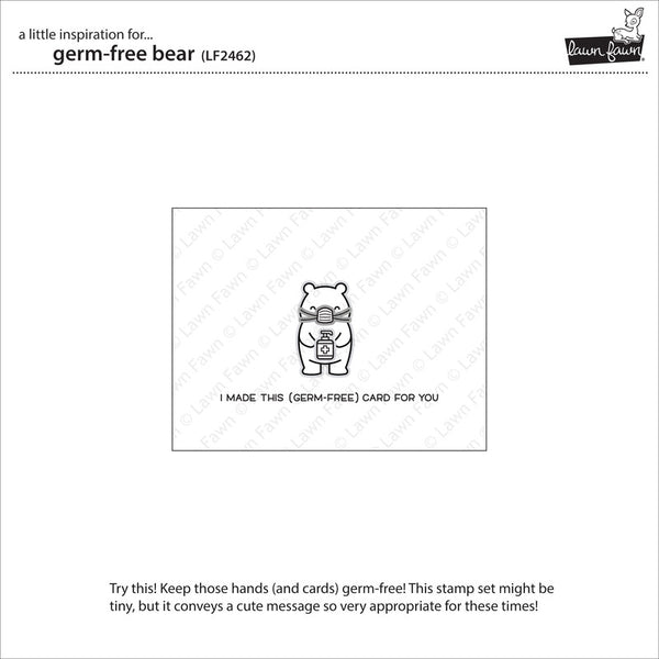 Lawn Fawn - Germ-Free Bear stamp set