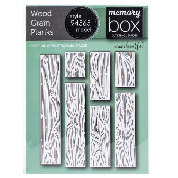 Memory Box - Wood Grain Planks die set