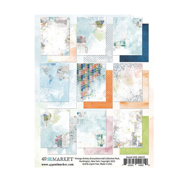 49 and Market - Vintage Artistry - Everywhere 6 x 8 Collection Pack