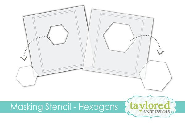 Taylored Expressions - 6x6 Masking Stencil - Hexagons