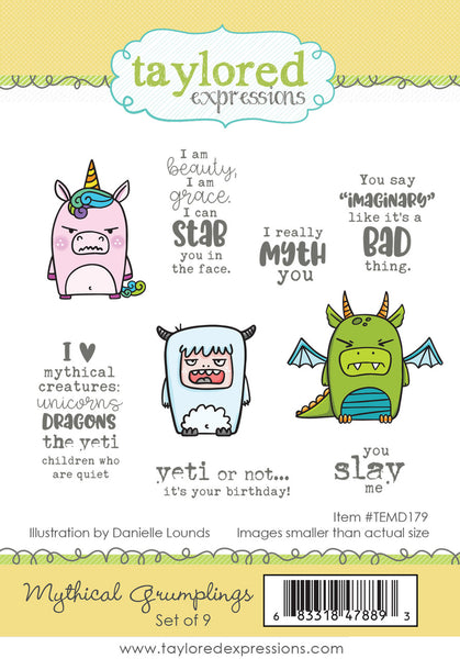Taylored Expressions - Mythical Grumplings stamp set