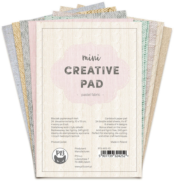 P13 - Mini Creative Pad - Pastel Fabric
