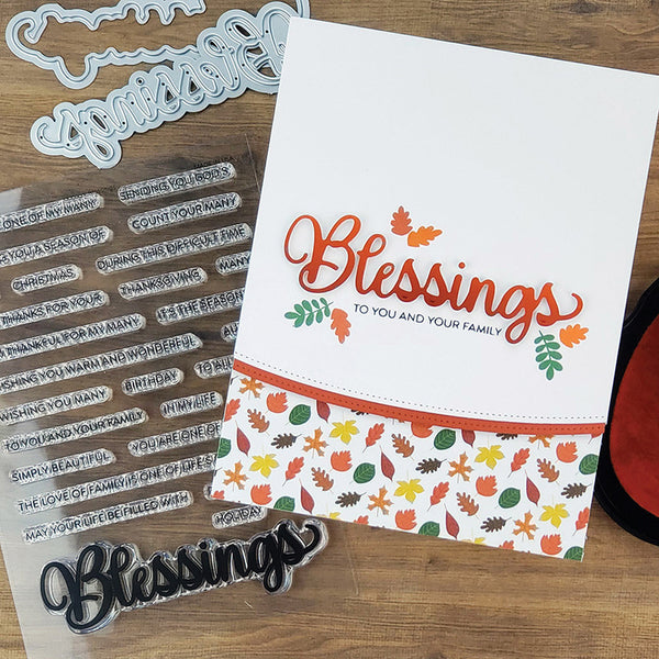 Photoplay Paper - Say It With Stamps - Blessings stamp set