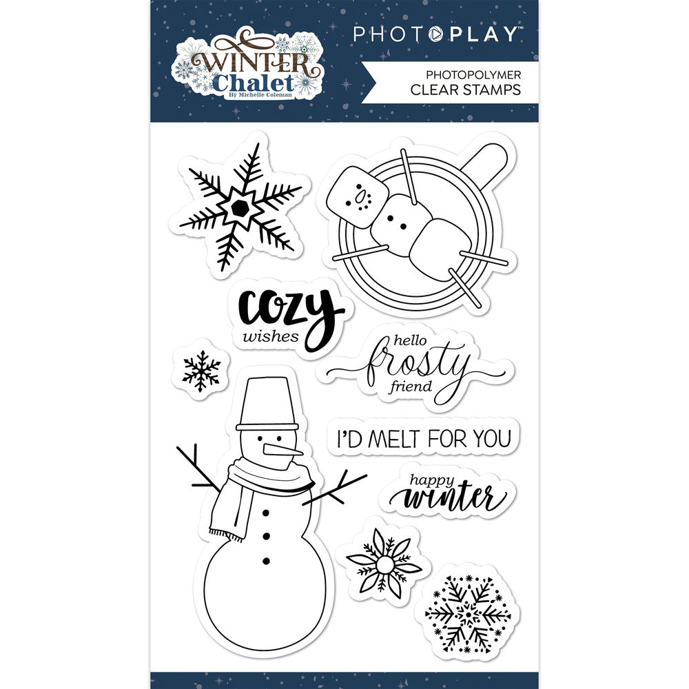 Photo Play Paper - Winter Chalet - Clear Stamp Set
