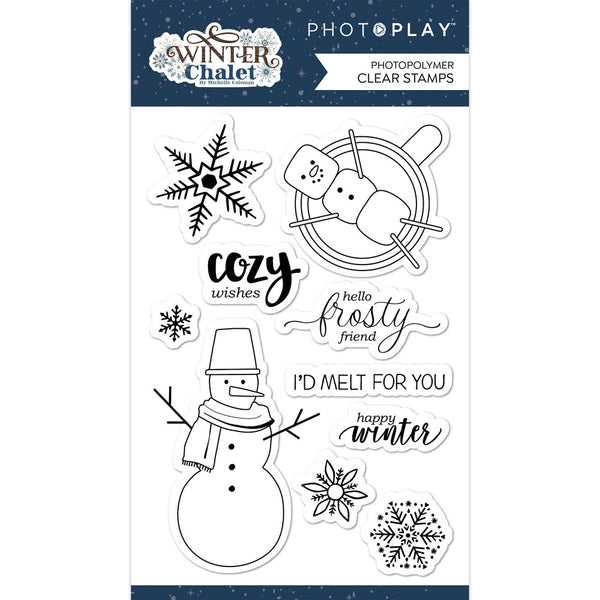 Photo Play Paper - Winter Chalet - Clear Stamp Set