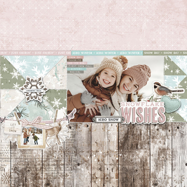 Simple Stories - Simple Vintage Winter Woods - Layered Stickers