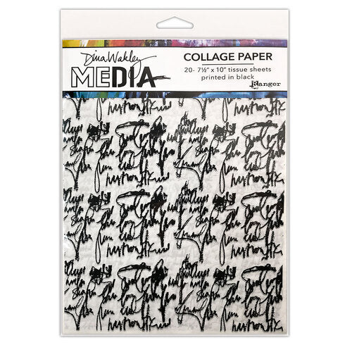 Dina Wakley Media - Collage Paper - Just Words