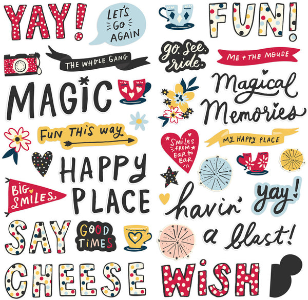 Simple Stories - Say Cheese Main Street - Foam Stickers