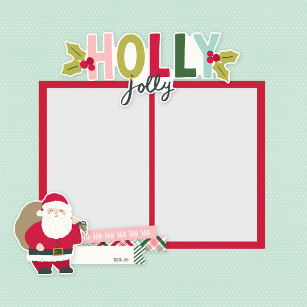 Simple Stories - Page Pieces - Holly Jolly