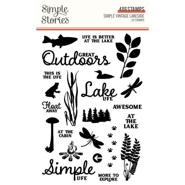 Simple Stories - Simple Vintage Lakeside - Clear Stamps