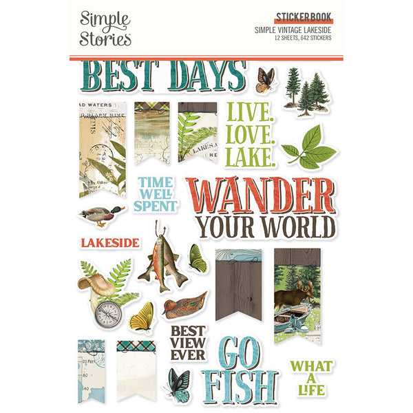 Simple Stories - Simple Vintage Lakeside - Sticker Book