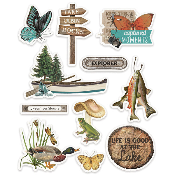 Simple Stories - Simple Vintage Lakeside - Layered Stickers