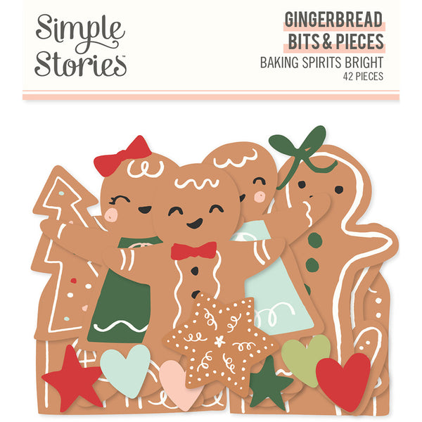 Simple Stories - Baking Spirits Bright - Gingerbread Bits