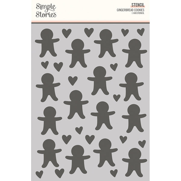 Simple Stories - Baking Spirits Bright - Gingerbread Cookies Stencil