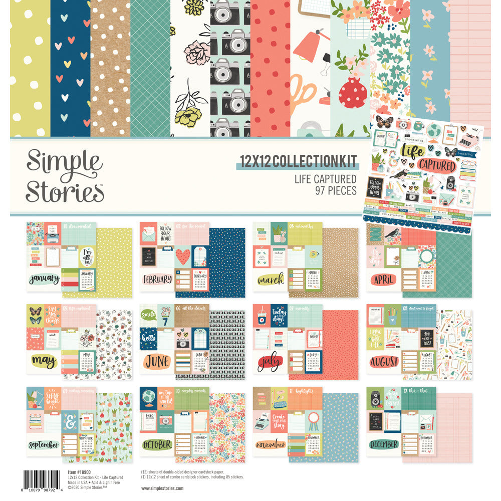 Simple Stories - Life Captured - 12 x 12 Collection Kit
