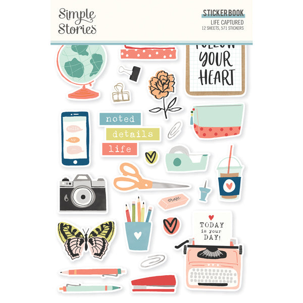 Simple Stories - Life Captured - Sticker Book