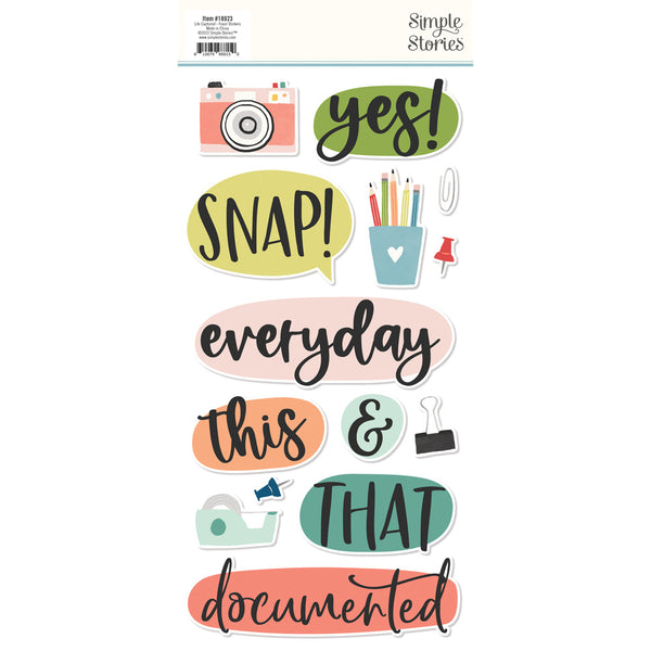 Simple Stories - Life Captured - Foam Stickers