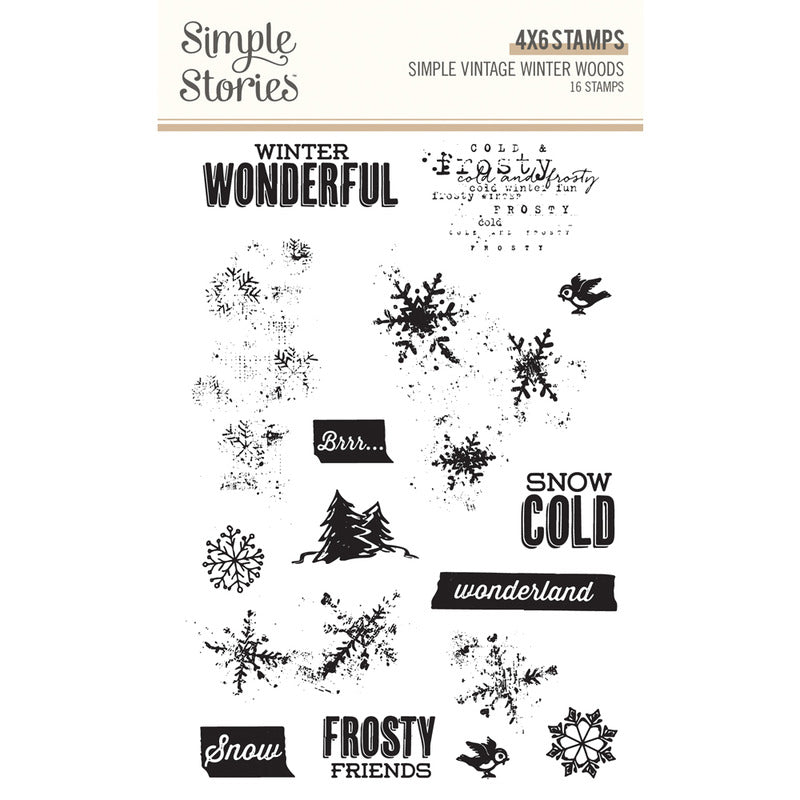 Simple Stories - Simple Vintage Winter Woods - Clear Stamp set
