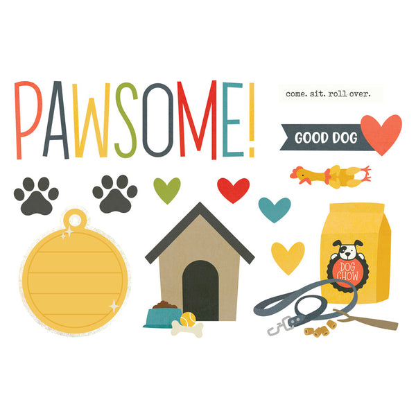 Simple Stories - Page Pieces - Pet Shoppe - Dog
