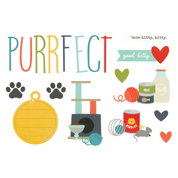 Simple Stories - Page Pieces - Pet Shoppe - Cat